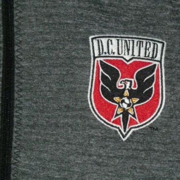 DC D.C. United MLS Mens Adidas Soccer 1/4 Zip Up Long Sleeve Shirt sz. Small New - Picture 2 of 4